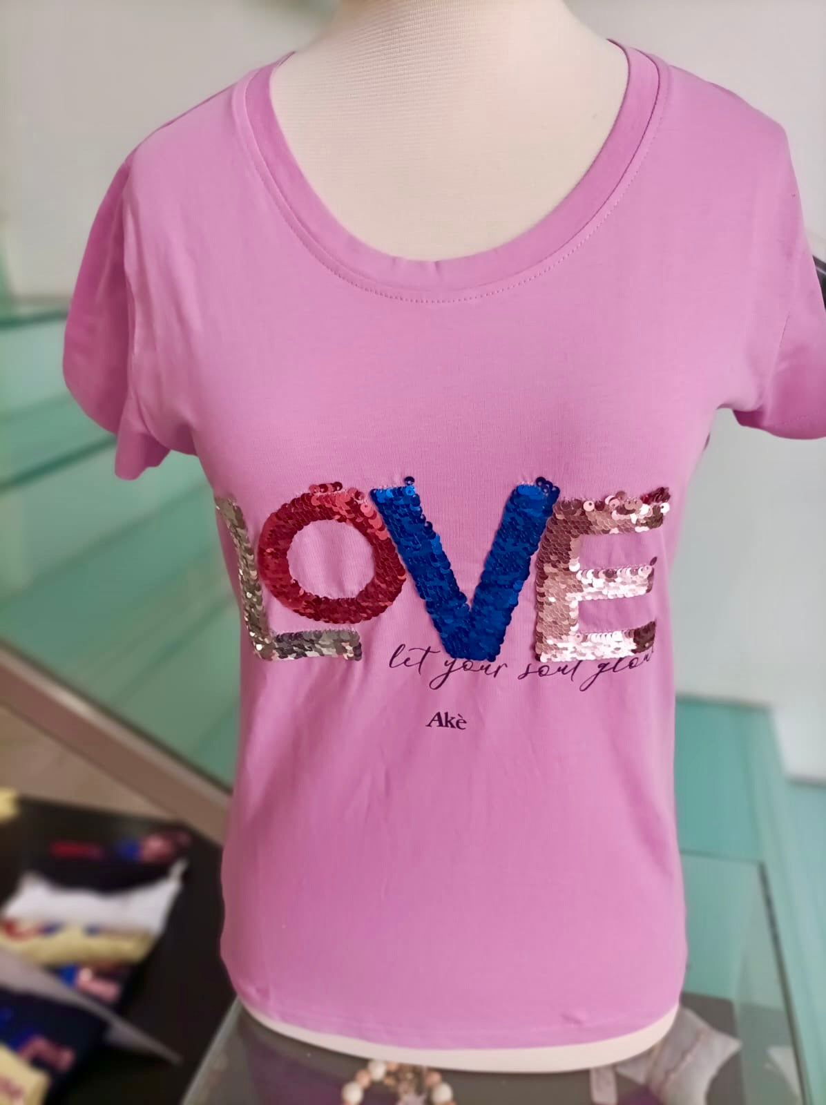 Maglia Love Rosa