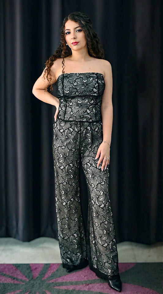 Pantaloni pizzo nero -  Operà