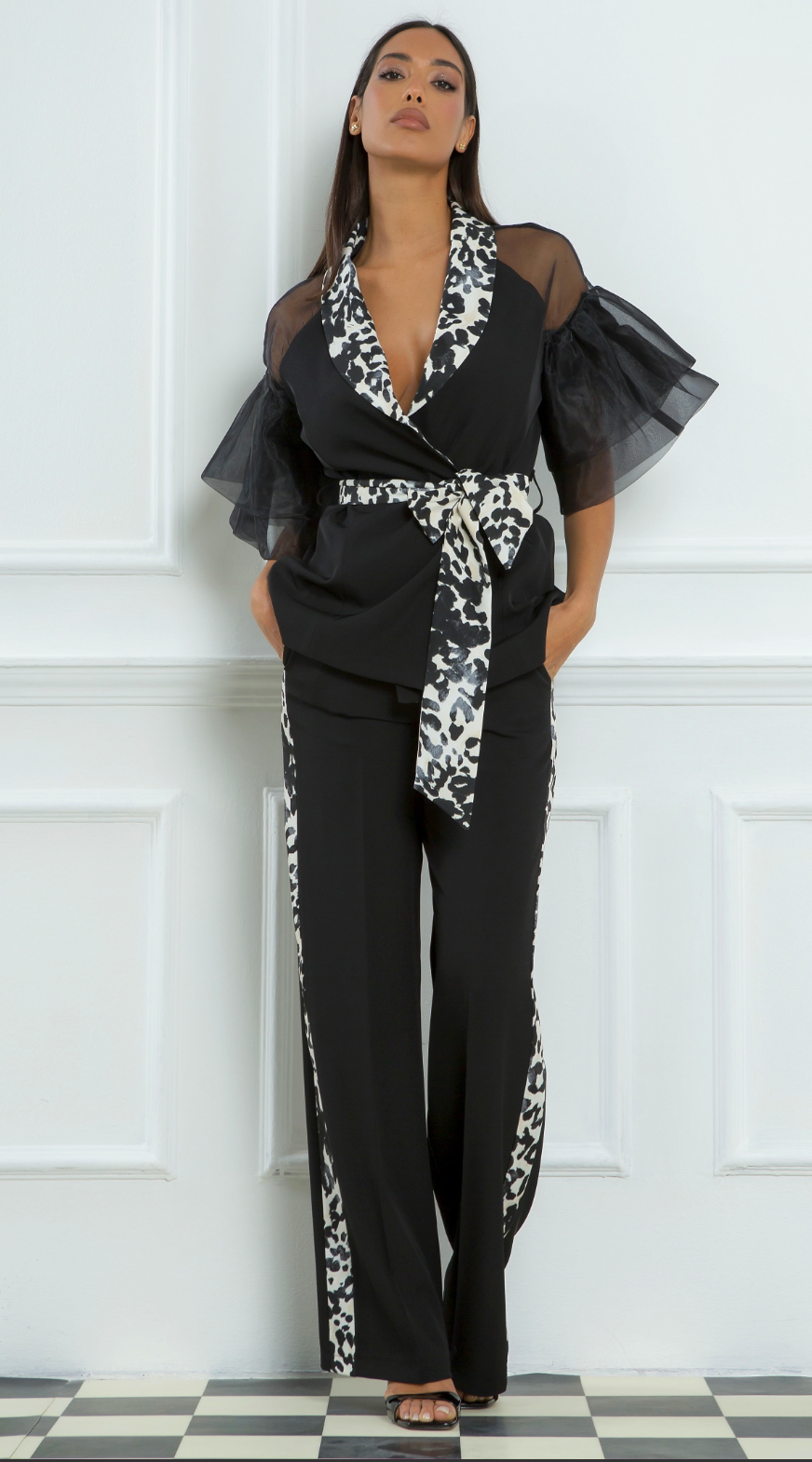 Pantalone nero, maculato - Gailè